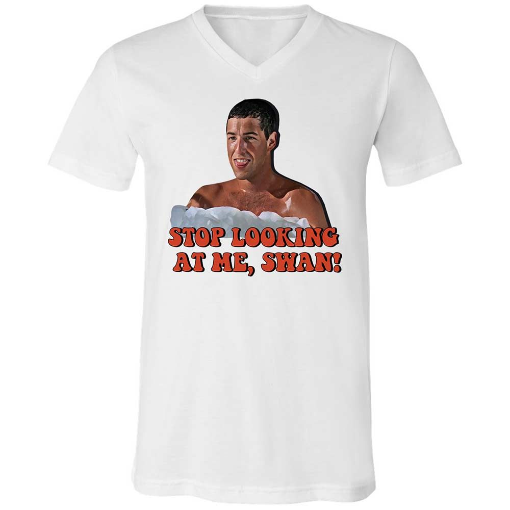 Unisex V-Neck T-Shirt - HS8KDUMF - White - 1