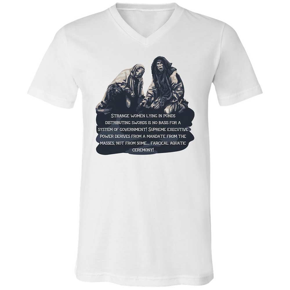 Unisex V-Neck T-Shirt - DT2AFJS4 - White - 1