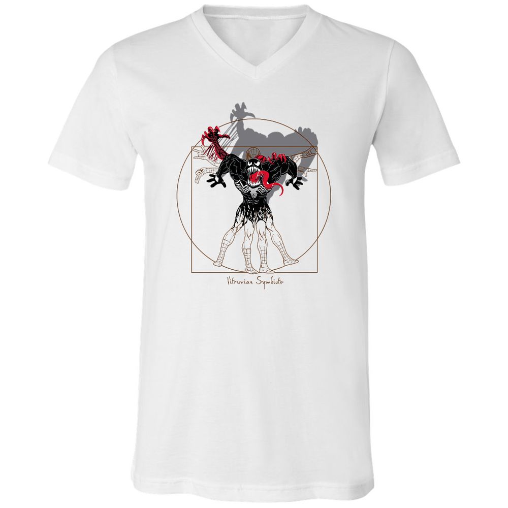 Unisex V-Neck T-Shirt - C5HJMXM3 - White - 1
