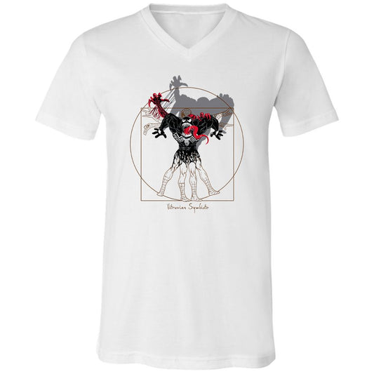 Unisex V-Neck T-Shirt - C5HJMXM3 - White - 1