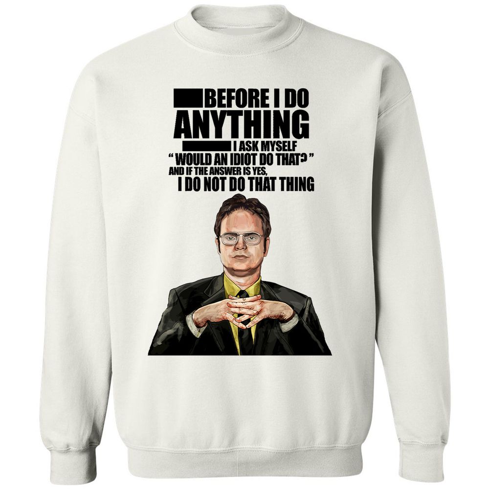 Classic Unisex Sweatshirt - 4LKGQU86 - White - 1