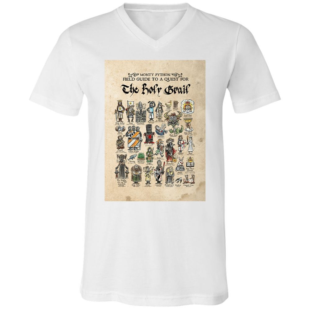 Unisex V-Neck T-Shirt - FRSCP2D9 - White - 1