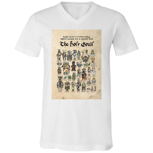 Unisex V-Neck T-Shirt - FRSCP2D9 - White - 1