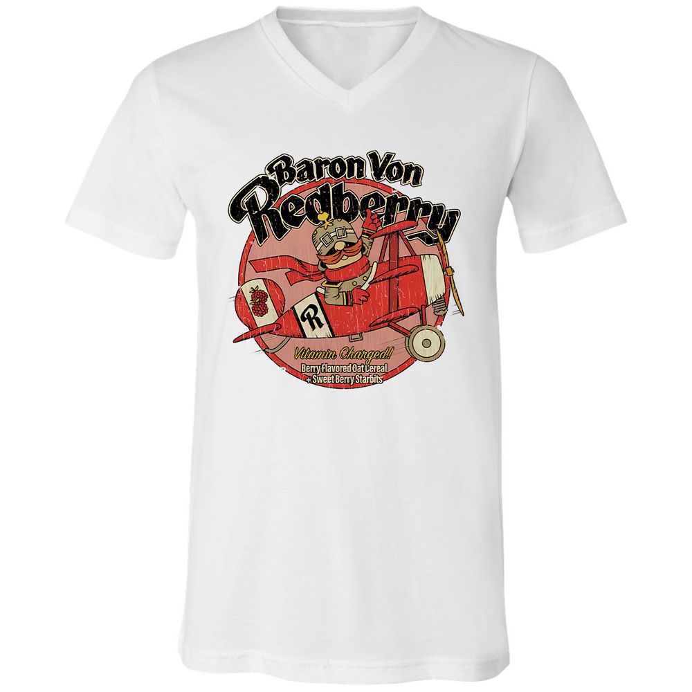 Unisex V-Neck T-Shirt - 1DW7PL7D - White - 1
