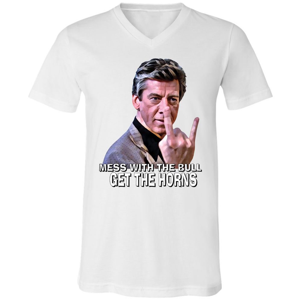 Unisex V-Neck T-Shirt - UF5QEDCG - White - 1