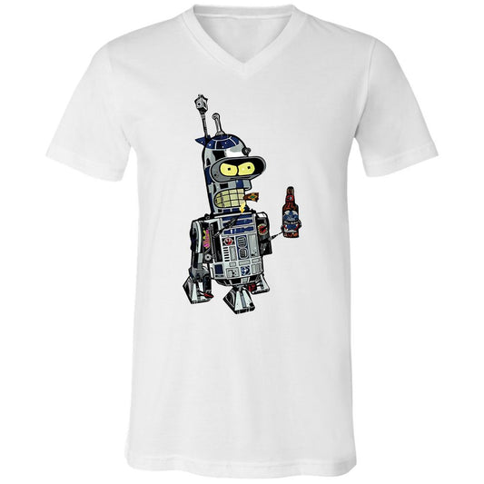 Unisex V-Neck T-Shirt - EUEP8PE4 - White - 1