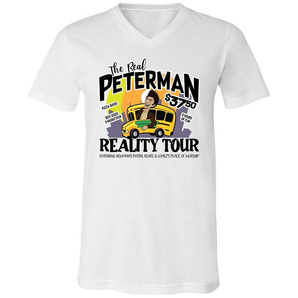 Unisex V-Neck T-Shirt - 68PQ4YWN - White - 1