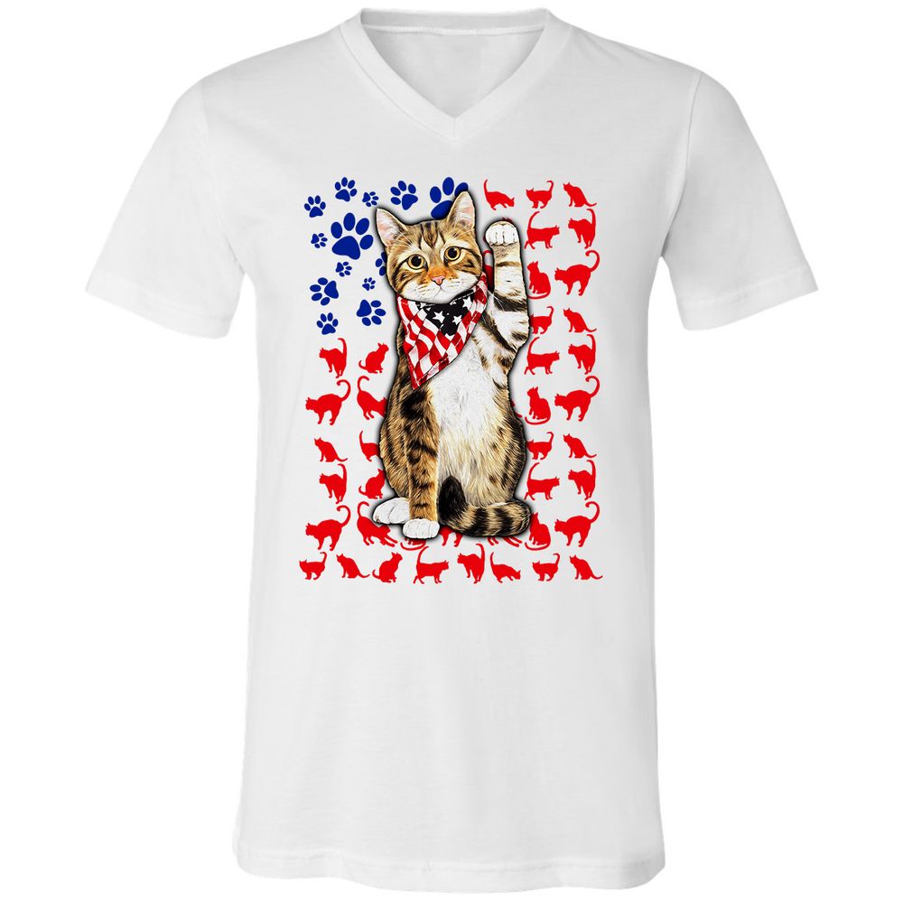 Unisex V-Neck T-Shirt - 2X94XBEG - White - 1