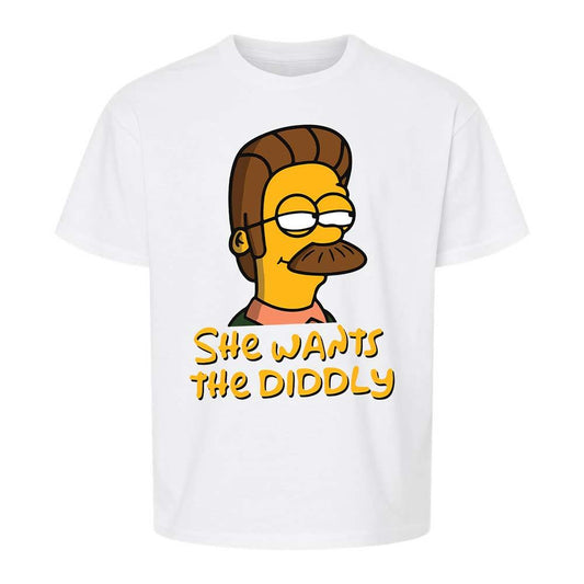 She Wants The Diddly - White - 1