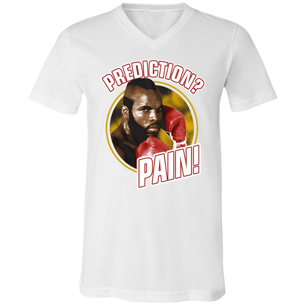 Unisex V-Neck T-Shirt - CCSXLU9P - White - 1