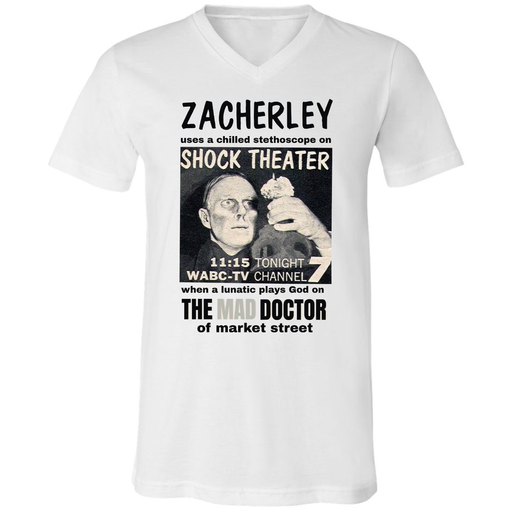 Unisex V-Neck T-Shirt - N63WRNDZ - White - 1