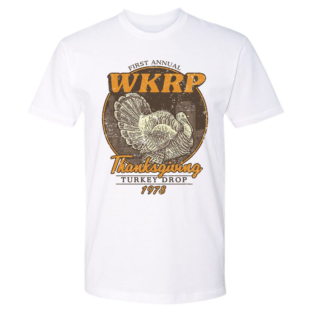 WKRP Turkey Drop - White - 1