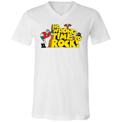 Unisex V-Neck T-Shirt - 6P3RLVDD - White - 1