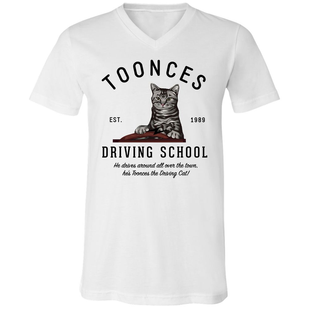 Funny Cat Driving School - White - 1