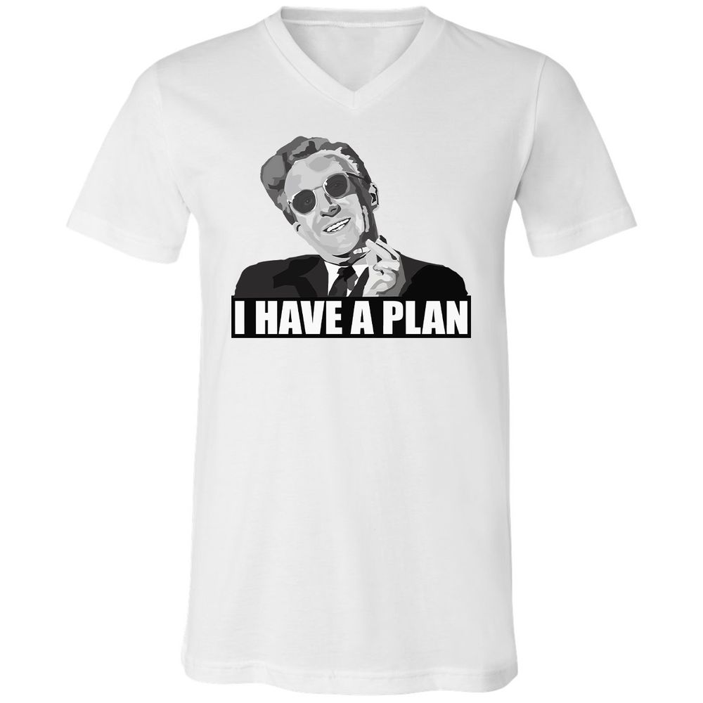 Unisex V-Neck T-Shirt - HH31H6C1 - White - 1