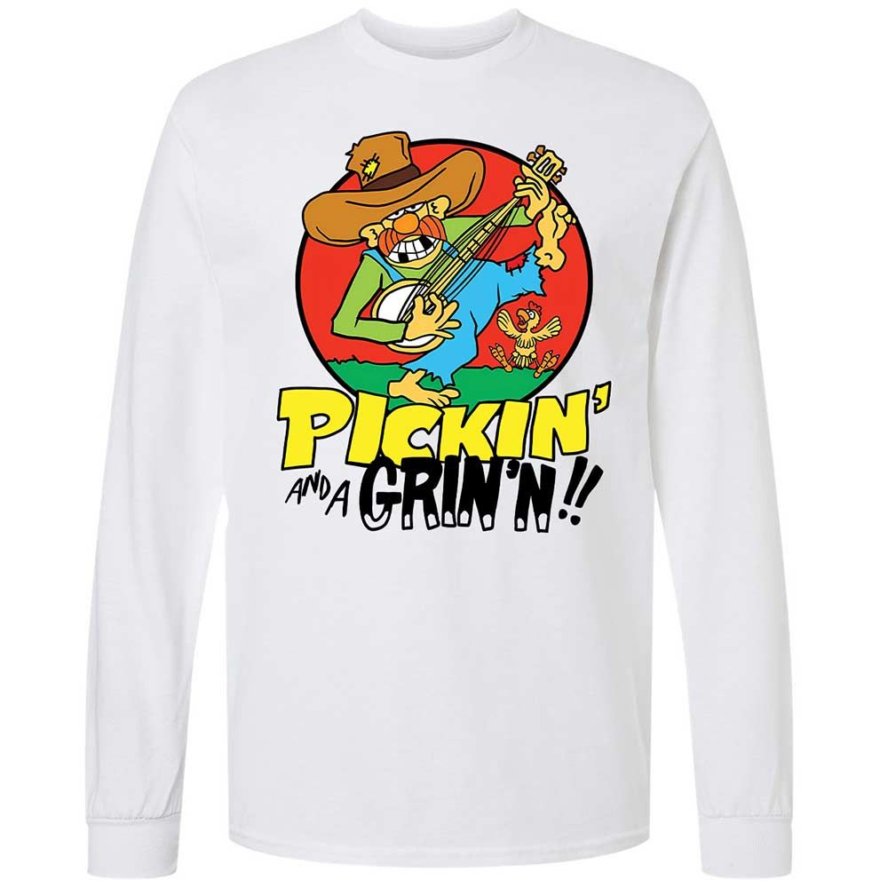 Pickin' and a Grinnin - White - 1