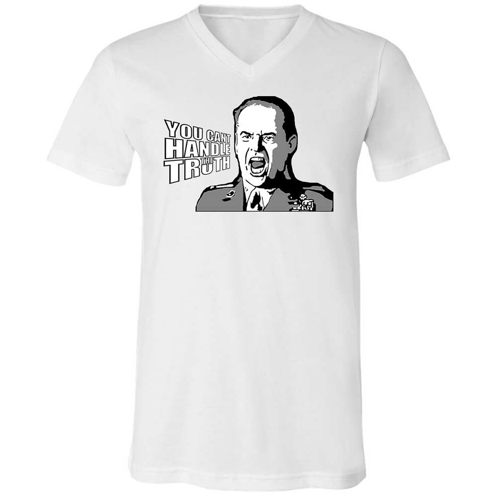 Unisex V-Neck T-Shirt - QATNX3CV - White - 1
