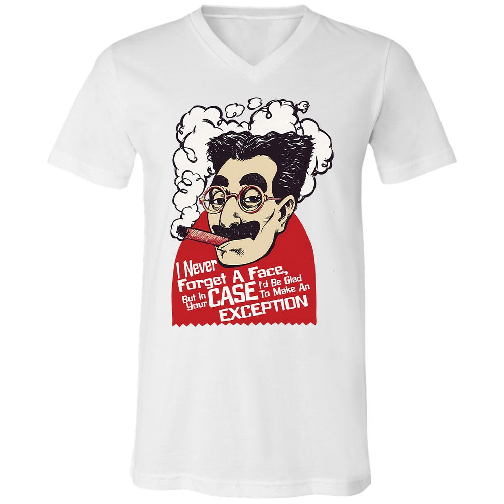 Unisex V-Neck T-Shirt - A34NAK4N - White - 1