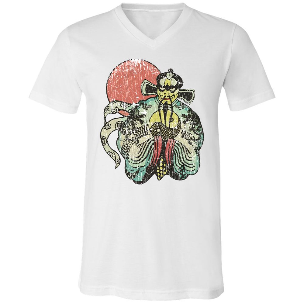 Unisex V-Neck T-Shirt - R569RVSG - White - 1