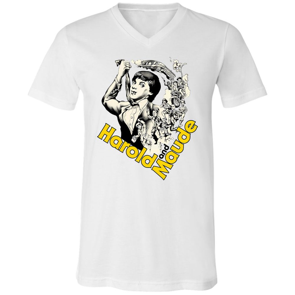 Unisex V-Neck T-Shirt - CB43KTH5 - White - 1