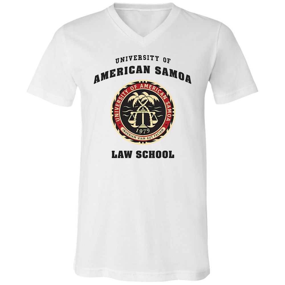 Unisex V-Neck T-Shirt - D454GW7G - White - 1