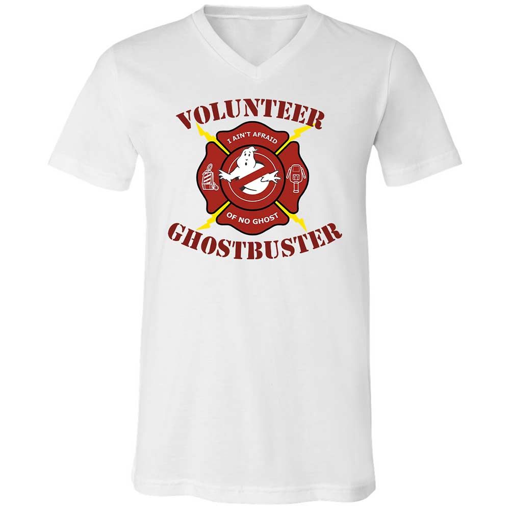 Unisex V-Neck T-Shirt - 4DHMVYJT - White - 1