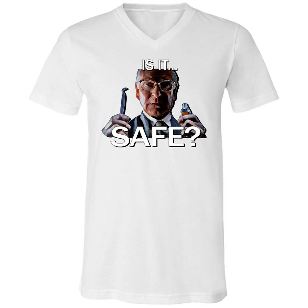 Unisex V-Neck T-Shirt - RNASDEM8 - White - 1