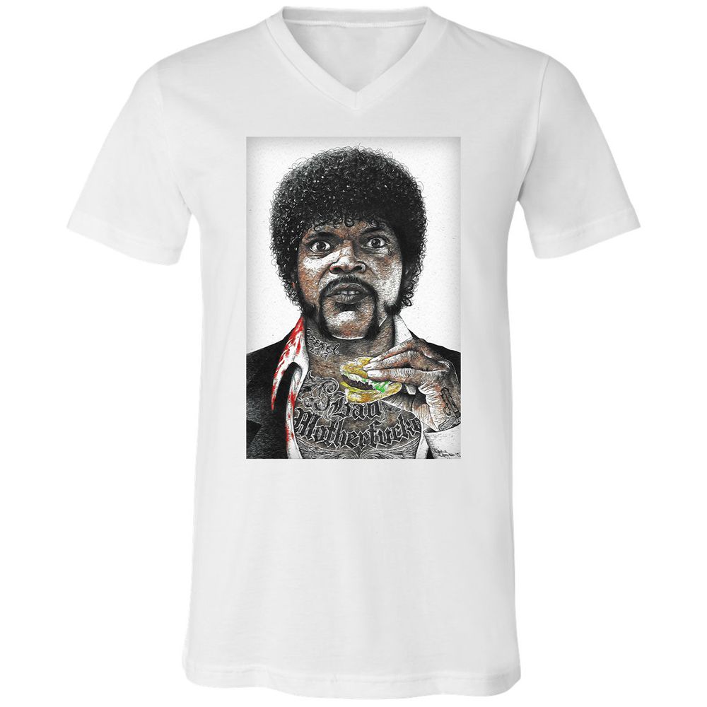 Unisex V-Neck T-Shirt - CPZUPYF4 - White - 1