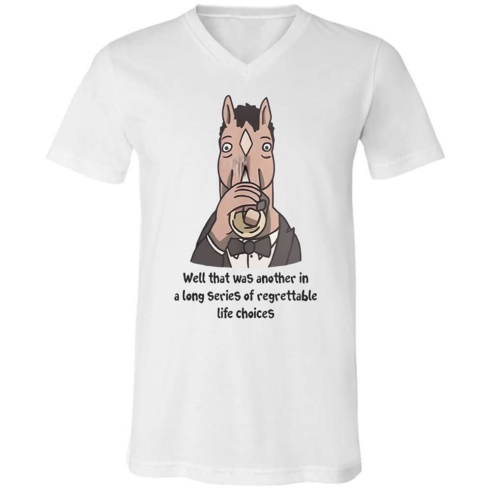 Unisex V-Neck T-Shirt - HMTDMAC6 - White - 1