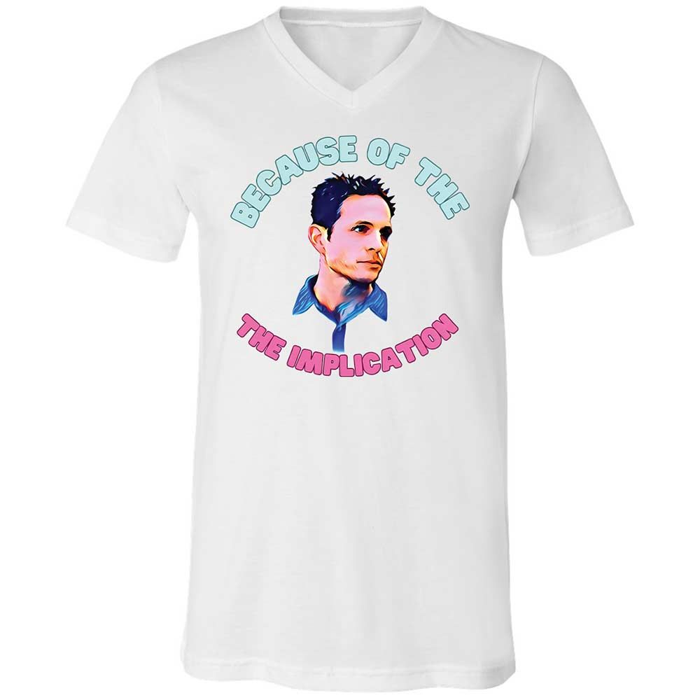 Unisex V-Neck T-Shirt - 27DFFAKC - White - 1