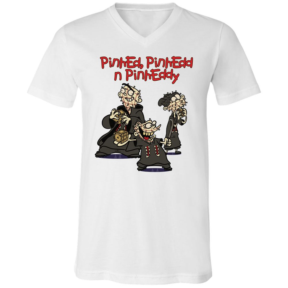 Unisex V-Neck T-Shirt - GQH7D6PE - White - 1