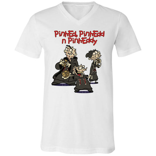 Unisex V-Neck T-Shirt - GQH7D6PE - White - 1