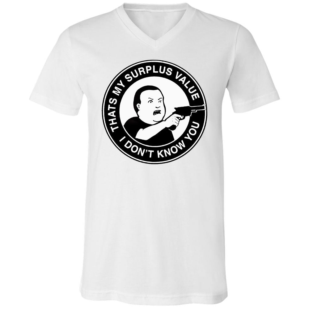 Unisex V-Neck T-Shirt - PTHUHT7A - White - 1