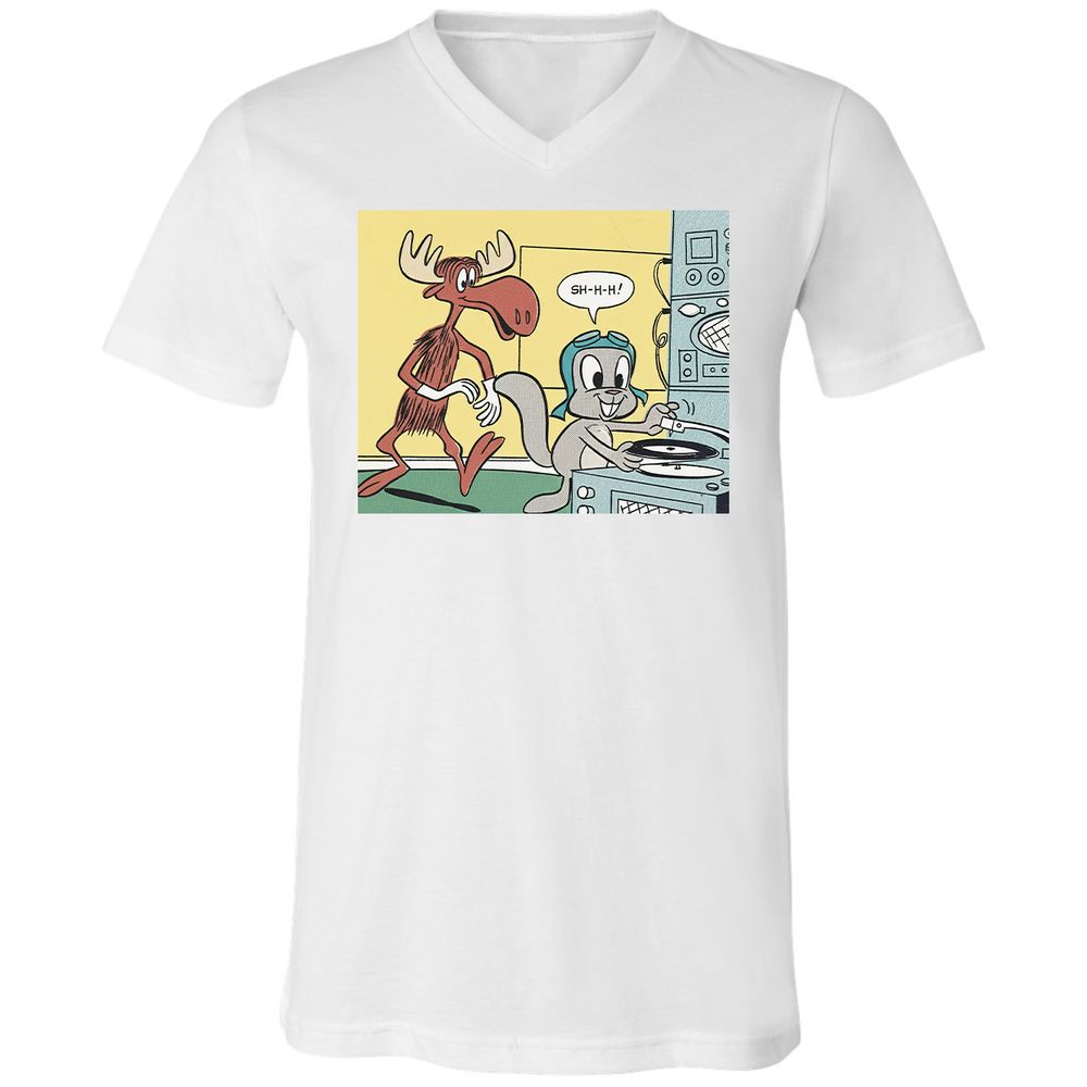 Unisex V-Neck T-Shirt - WCEEEAD6 - White - 1