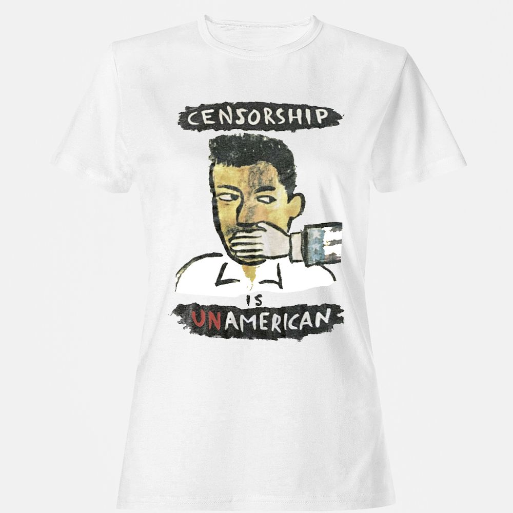 Censorship is Unamerican - White - 1