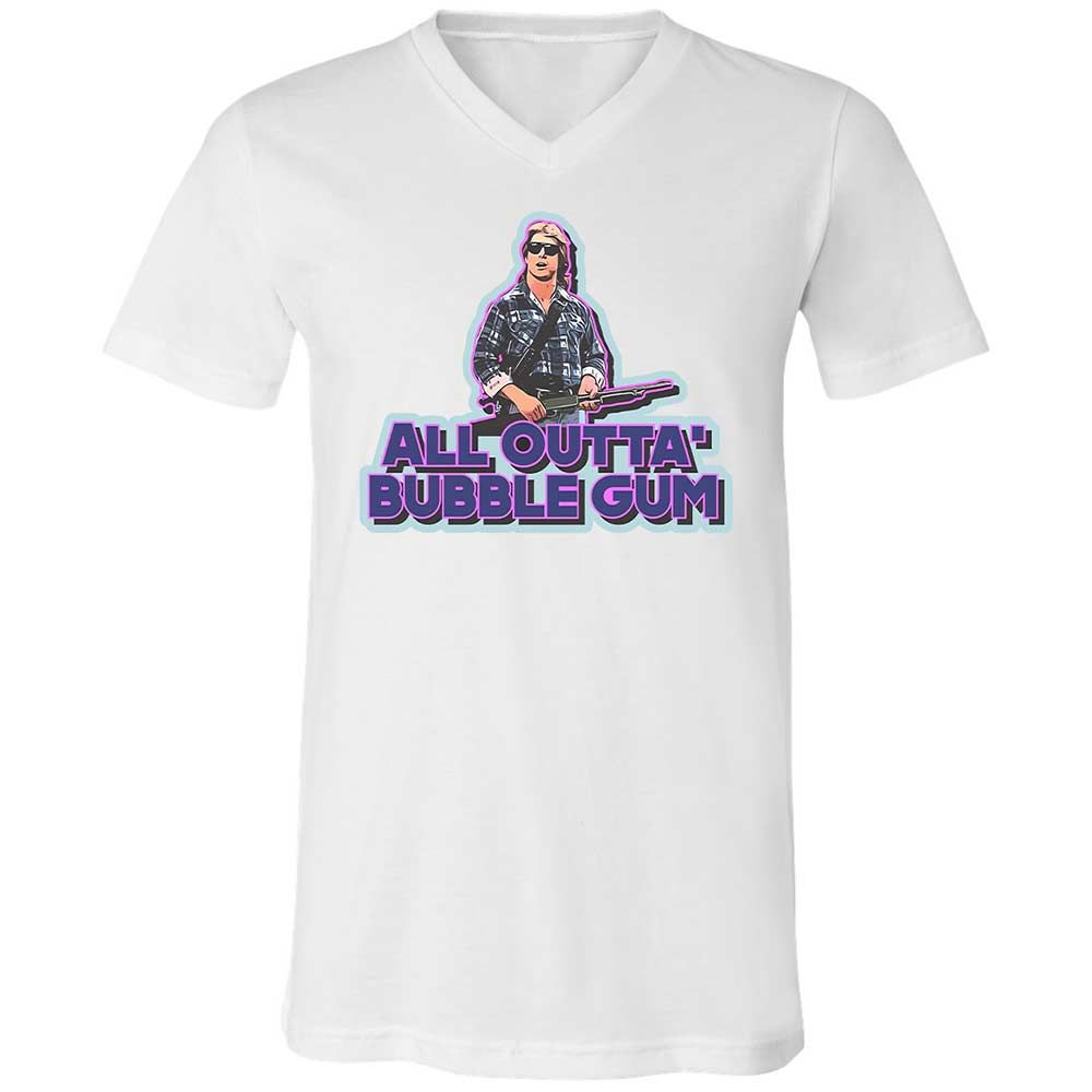 Unisex V-Neck T-Shirt - 2SQ2ZALE - White - 1
