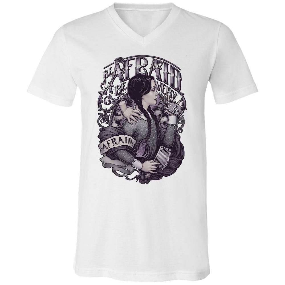 Unisex V-Neck T-Shirt - VRJHR8QH - White - 1
