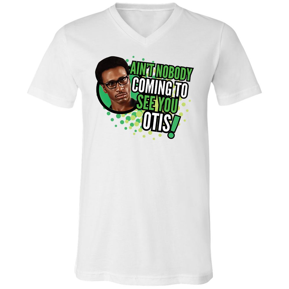 Unisex V-Neck T-Shirt - G3CNL2E7 - White - 1