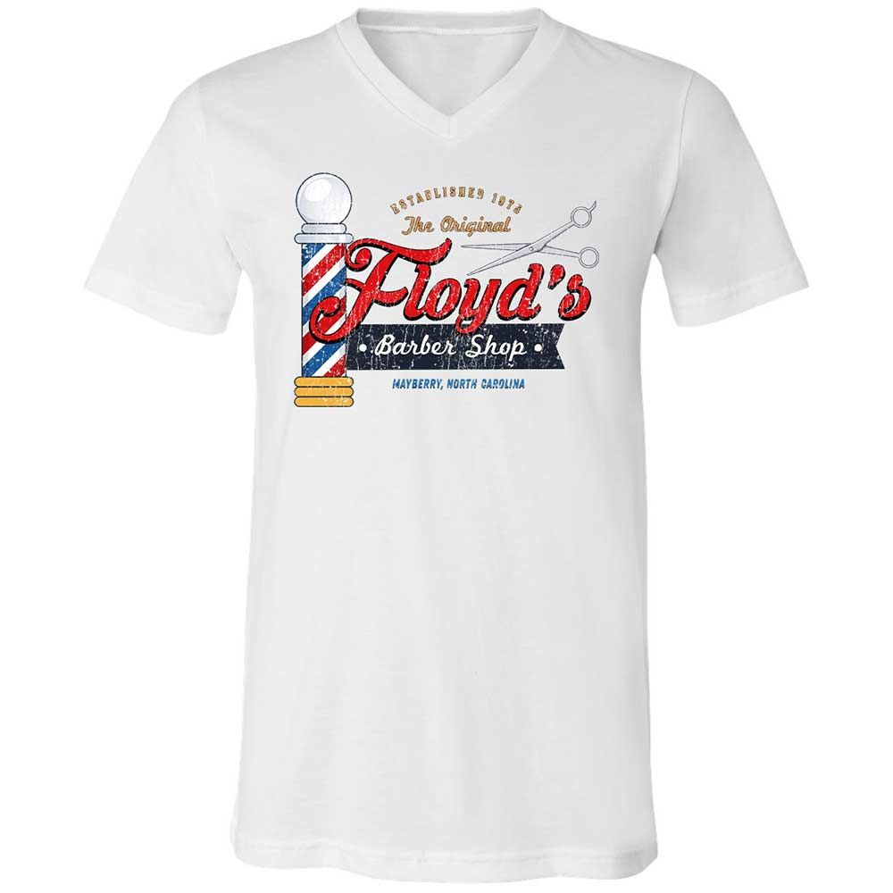 Unisex V-Neck T-Shirt - 9NQY7WGG - White - 1