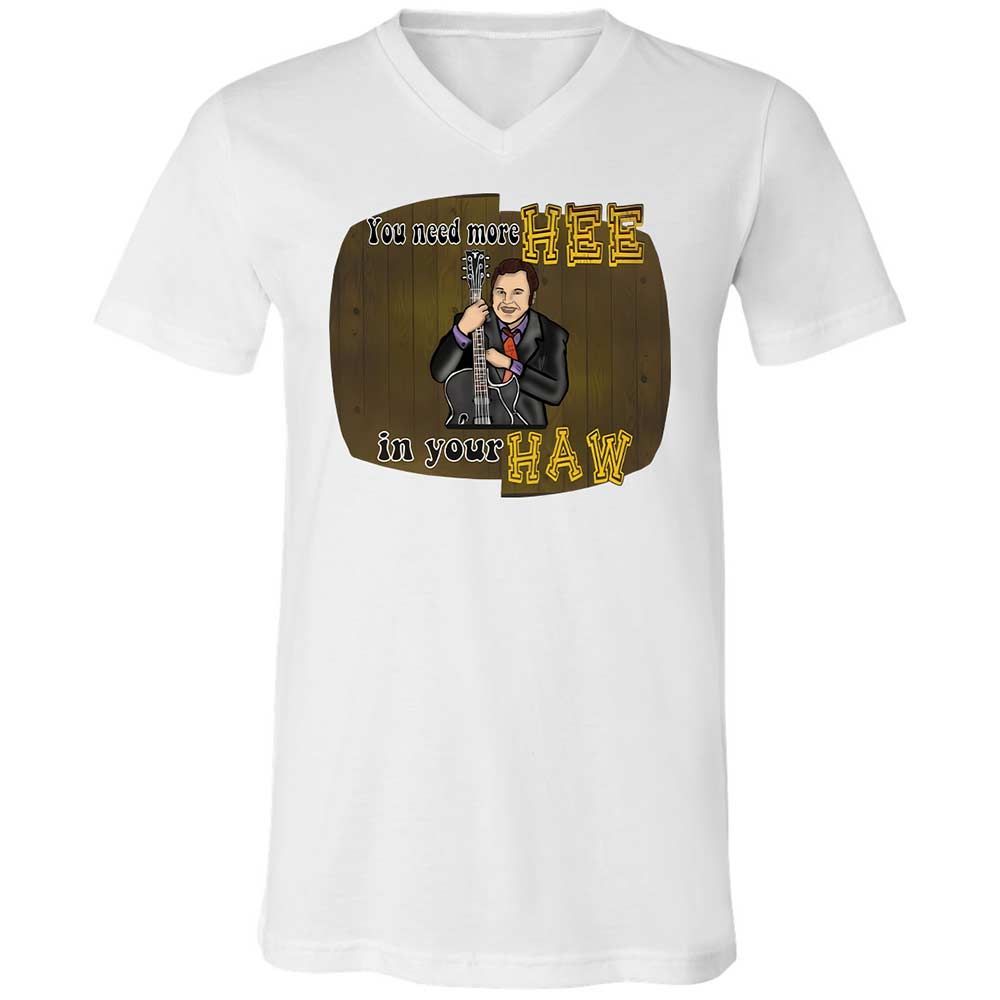 Unisex V-Neck T-Shirt - 3YR5NY3S - White - 1