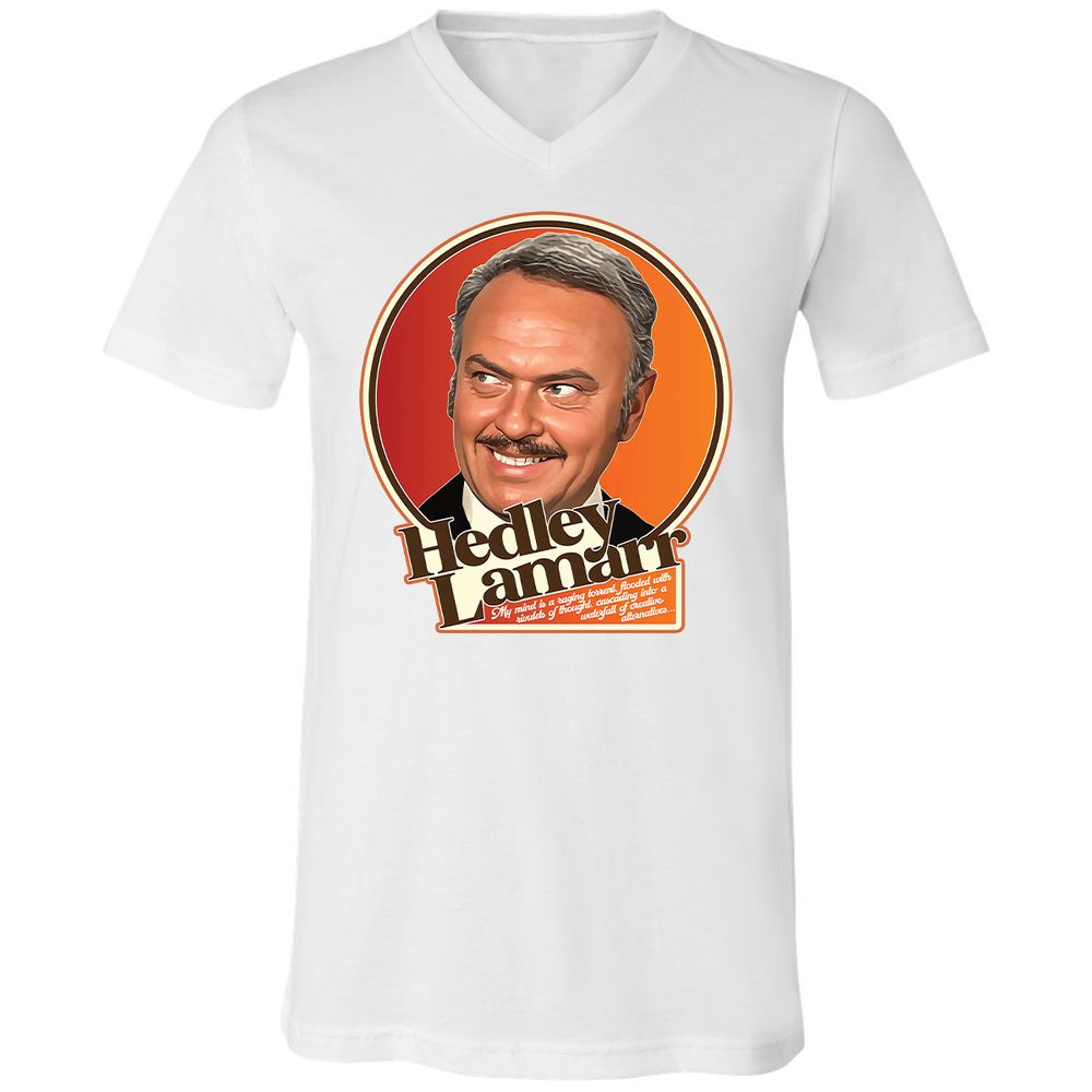 Unisex V-Neck T-Shirt - 778MU9TR - White - 1