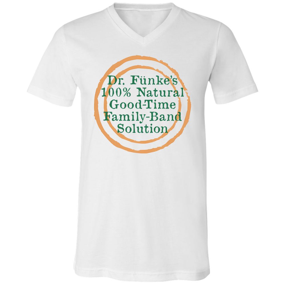 Unisex V-Neck T-Shirt - Y8ZJLUCW - White - 1