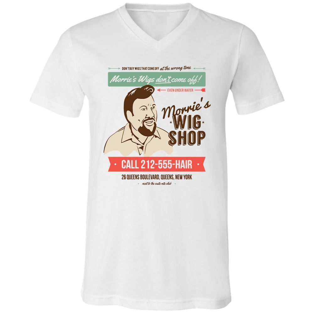 Unisex V-Neck T-Shirt - N8YYW471 - White - 1