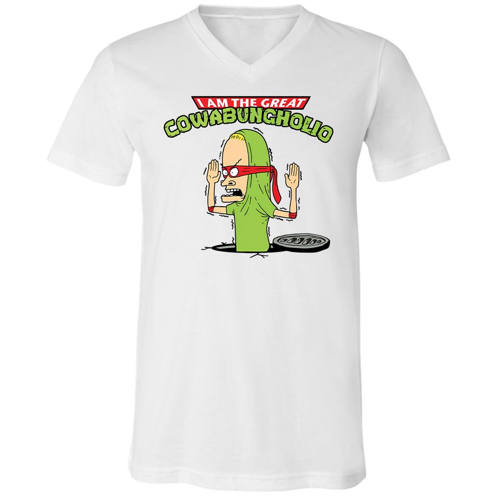 Unisex V-Neck T-Shirt - MD59U82E - White - 1