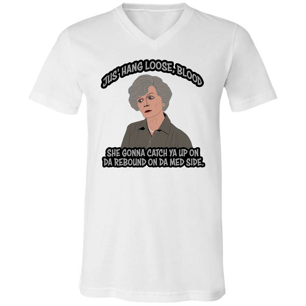 Unisex V-Neck T-Shirt - WQ8A7ZQK - White - 1