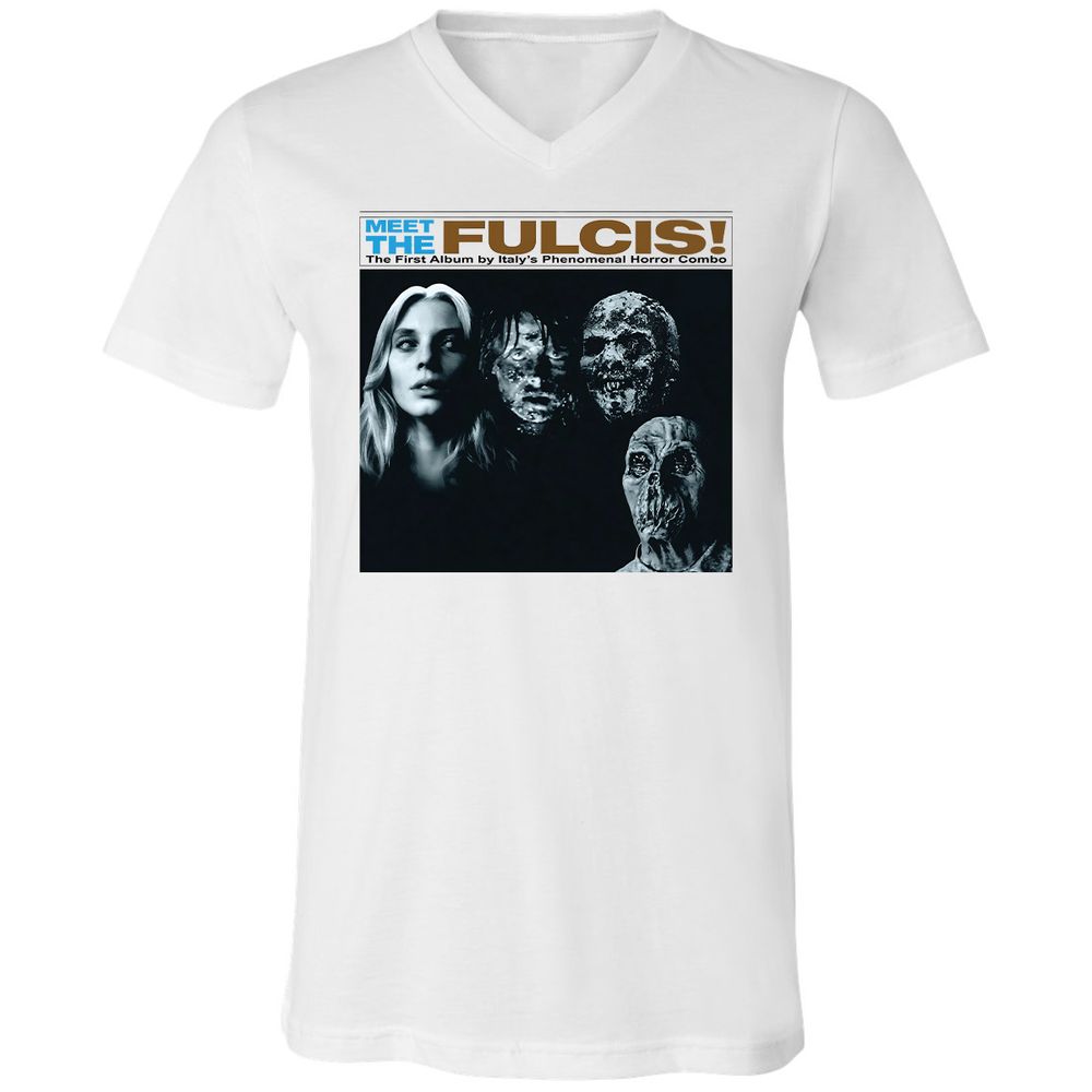 Unisex V-Neck T-Shirt - J26RGWF9 - White - 1