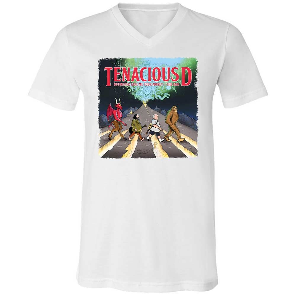 Unisex V-Neck T-Shirt - WTB8PQE3 - White - 1