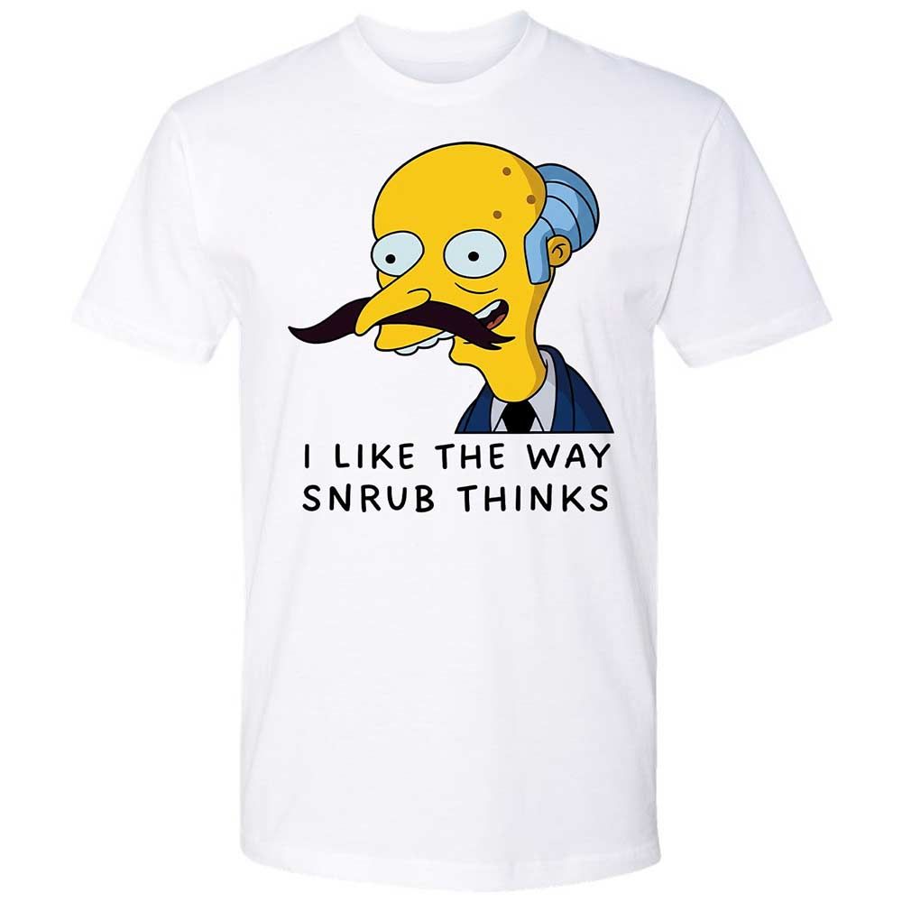 I Like the Way Snrub Thinks - White - 1