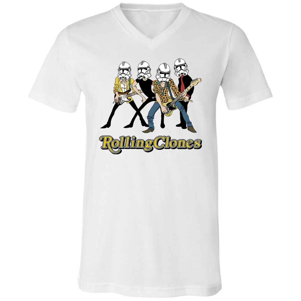 Unisex V-Neck T-Shirt - CZCS1VRM - White - 1