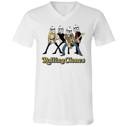 Unisex V-Neck T-Shirt - CZCS1VRM - White - 1